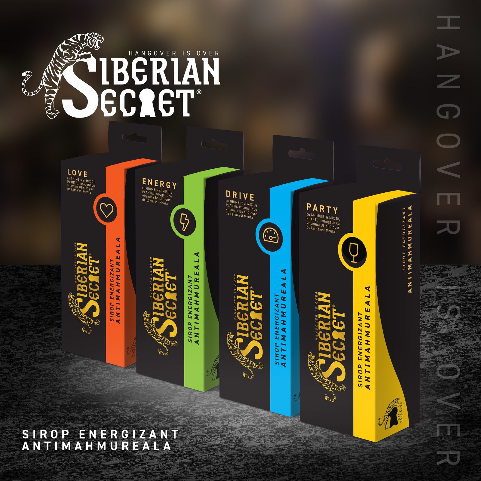 Cele patru arome Siberian Secret, aliniate